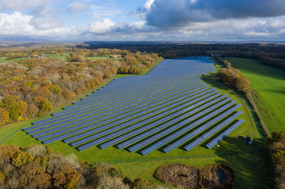 Aerial Solar Field Trees